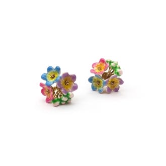 Kew x Bill Skinner Spring Flower Stud Earrings