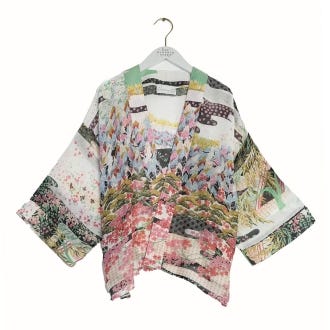 One Hundred Stars Kimono Spring White