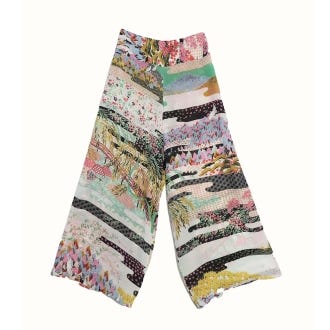 One Hundred Stars Palazzo Pants Spring White