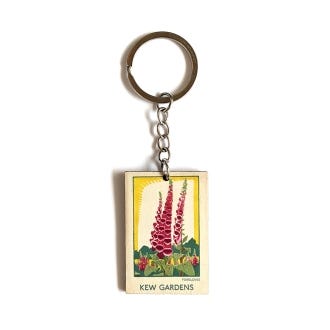 Kew x TFL Bamboo Keyring, Foxgloves