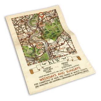 Kew x TFL Kew Gardens Map Tea Towel