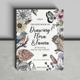 The Kew Book of Drawing Flora and Fauna cover
