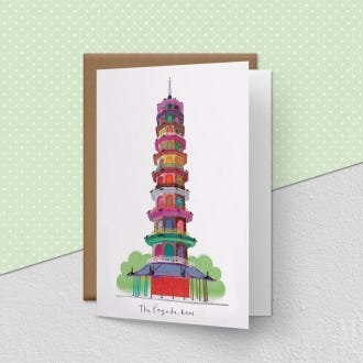 Kew Pagoda Greeting Card