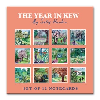 The Year in Kew by Sally Hunkin, Set of 12 Notecards