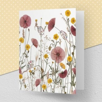 Three Little Mice Greeting Card