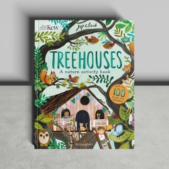 Treehouses nature activity book cover