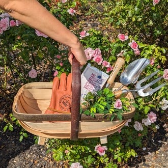 Kew Traditional Handmade Trug, lifestyle image