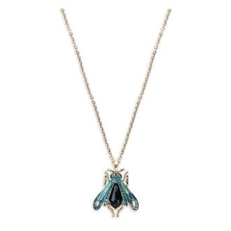 Vintage Moth Pendant necklace