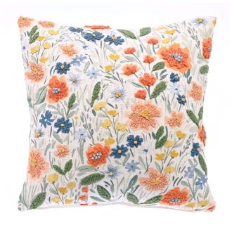 Fleur Embroidered Cushion