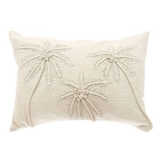 Palm Tree Embroidered Cushion