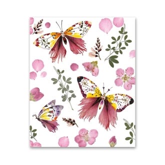 Wildflower & Butterflies Greeting Card