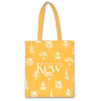 Kew Floral Cotton Tote Bag, Yellow