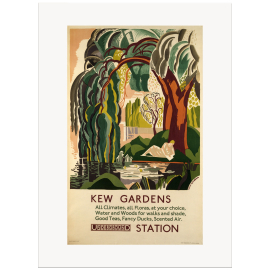 Kew Gardens by Clive Gardiner TFL A3 Print