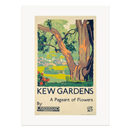 Kew Gardens by Gregory Brown TFL A3 Print