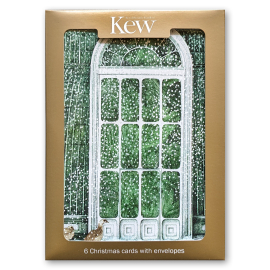 Kew Christmas Cards Winter Palm House Door, Pack of 6
