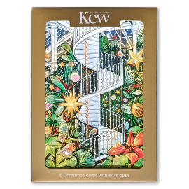 Kew Christmas Cards Festive Spiral Stairway pack