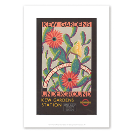 Kew Gardens by Kraber TFL A4 Print