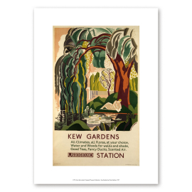 Kew Gardens by Clive Gardiner TFL A4 Print