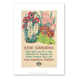 Kew Gardens by Betty Swanwick TFL A4 Print