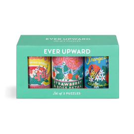 Ever upward set of 3 puzzles in a light green box set.