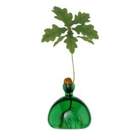 Acorn Vase, Emerald Green
