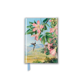 Notebook with floral hummingbird design
