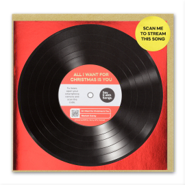 'All I want For Christmas is You' Record Card