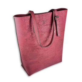 Amadora Cork Tote Bag, Raspberry