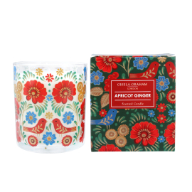 Folk Art Apricot Scented Boxed Candle