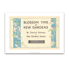 Blossom Time at Kew Gardens TFL A4 Print