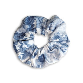 Blue Roses scrunchie