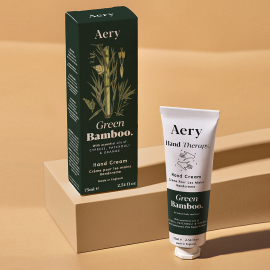 Lifestyle image of the Green Bamboo Hand Cream