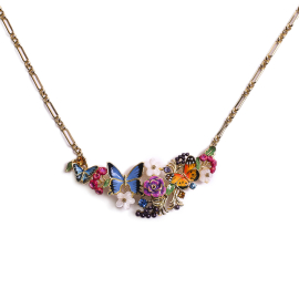 Butterfly Floral Necklace