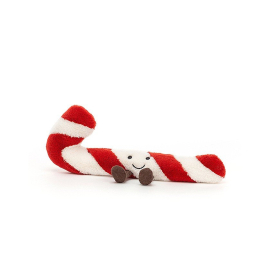 Amuseable Candy Cane, Little with chord boots and a smiley face.