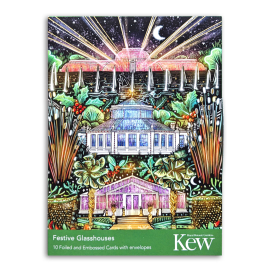 Kew Christmas Cards Festive Glasshouses, Pack of 10