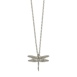  Silver Plated Dragonfly Necklace