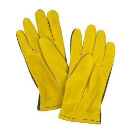 Yellow dry touch gardening gloves