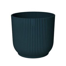 Recycled Plastic Vibes Fold Round Pot 14cm, Blue