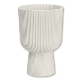 Recycled Plastic Vibes Fold Coupe Pot 14cm, White