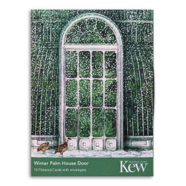 Kew Christmas Cards Festive Palm House Door, Pack of 10