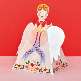 3D Fold out Angel Christmas Card