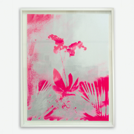 Forecourt Large Screen Print Pink, by Marc Quinn