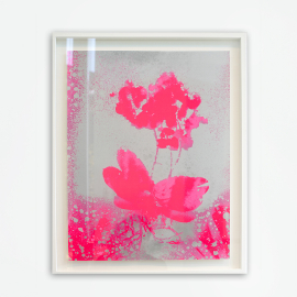 Forecourt Small Screen Print, Pink, by Marc Quinn