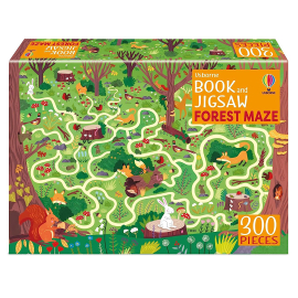 Forest Maze: Book and Jigsaw 300 Pieces