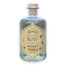 The Secret Garden 'Royal Botanic Gardens, Kew Honey Vodka featuring a beautiful gold label with bee illustrations. 50cl.