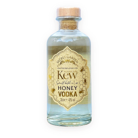 The Secret Garden 'Royal Botanic Gardens, Kew Honey Vodka featuring a beautiful gold label with bee illustrations. 20cl.