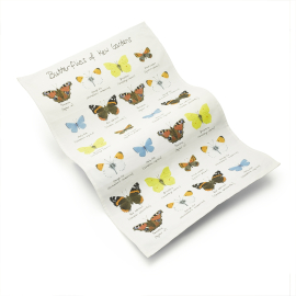 Butterflies of Kew Gardens Tea Towel