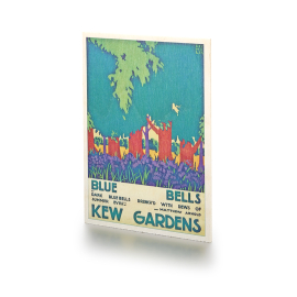 Kew Bluebells Wooden TFL Postcard