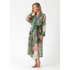 Kew Elderflower Gown, Green - lifestyle image of the front