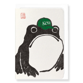 Frog with Kew Cap Greeting Card
